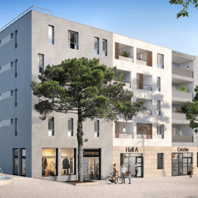 QUARTUS - IMMOBILIER NEUF - RESIDENTIEL - FACADE EXT - MARSEILLE 14E - PERSPECTIVES